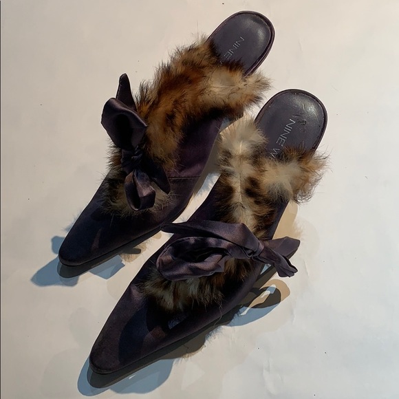 Nine West fur lined heels - Picture 2 of 3